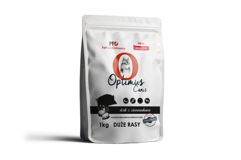 Karma dla psa Optimus Canis Premium Dzik z Ziemniakami 1kg Duże Rasy