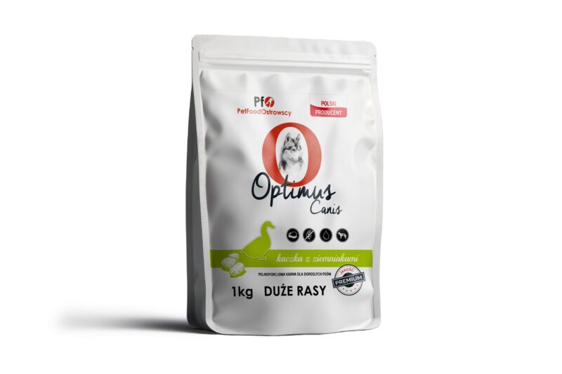 Karma dla psa Optimus Canis Premium Kaczka z Ziemniakami 1kg Duże Rasy