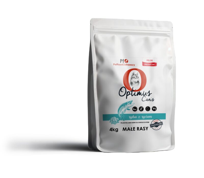 Karma dla psa Optimus Canis Premium Ryba z Ryżem 4kg Małe Rasy